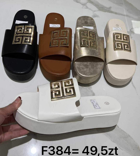 Klapki damskie 7AF384.BROWN (36/41,12par)
