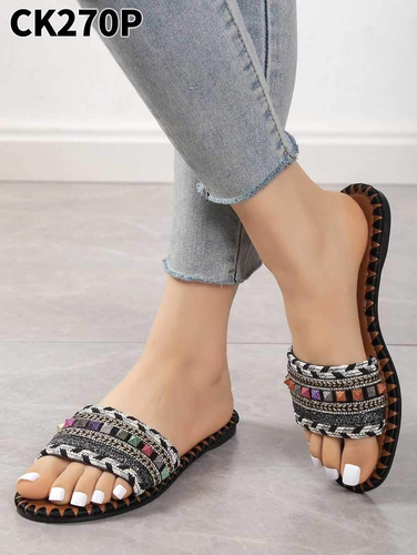 Klapki damskie 7ACK270.BLACK (36/41,12par)