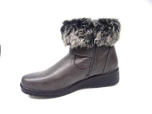 Botki damskie 7A6831-4.GREY Ocieplane (36/41,12par)