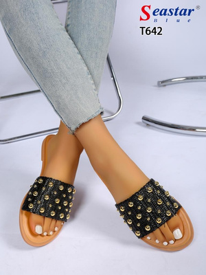 Klapki damskie 7AT642.BLACK (36/41,12par)