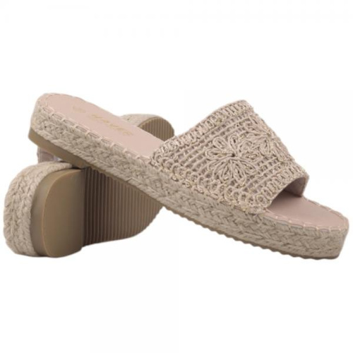 Klapki damskie F212-2.BEIGE (36/41,12par)