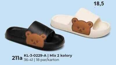 Klapki damskie 7AKL-3-0229-A.MIX (36/41,18par)