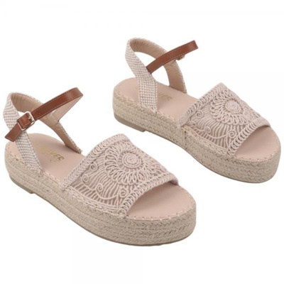 Sandały damskie F210-9.BEIGE (36/41,12par)