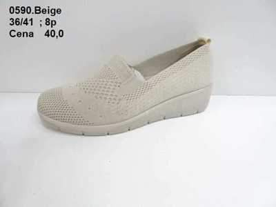 Trampki damskie 7A0590.BEIGE (36/41,8par)