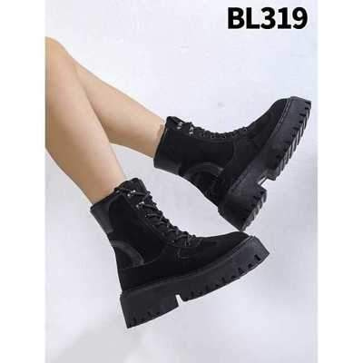 Botki damskie 7ABL319.BLACK Ocieplany (36/41,12par)