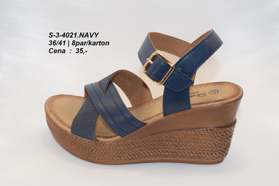Sandały damskie 3-0421.NAVY (36/41,8par)