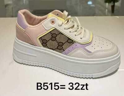 Buty sportowe damskie 7AB515.WHITE/PINK (36/41,12par)