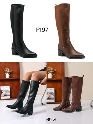 Kozaki damskie F197.KOLORDOWYBORU (36/41,12par)