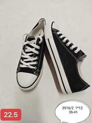 Trampki damskie 7A3916-2.BLACK/WHITE (36/41,12par)