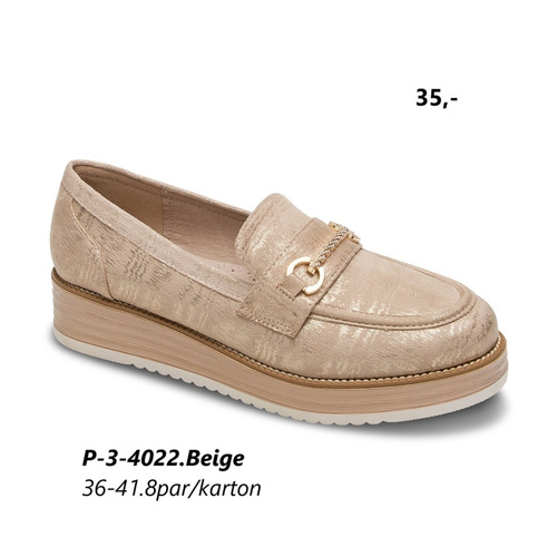 Półbuty damskie 3-4022.BEIGE (36/41,8par)