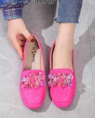 Balerinki damskie 7AJH278.FUSHIA (36/41,12par)