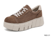 Buty sportowe damskie Y603-21.KHAKI (36/41,8par)