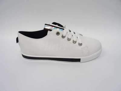 Buty sportowe damskie   7ASJ2137-2.WHITE/BLACK   (36/41,12par)