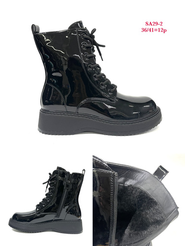 Botki damskie ocieplane 7ASA29-2.BLACK (36/41,12par)