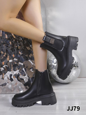 Botki damskie JJ79.BLACK (36/41,12par)