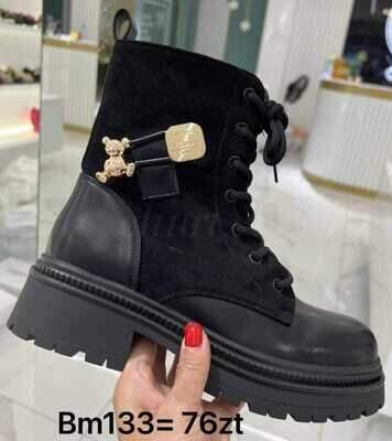 Botki damskie ocieplane 7ABM133.BLACK (36/41,12par)