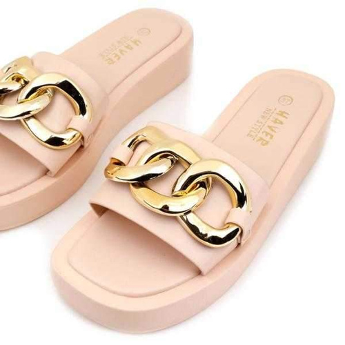 Klapki damskie HN21-3.BEIGE (36/41,12par)