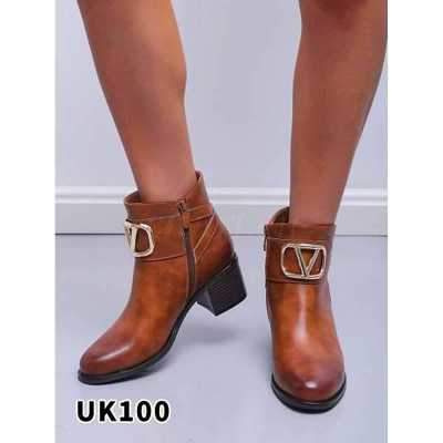 Botki damskie 7AUK100.CAMEL (36/41,12par)