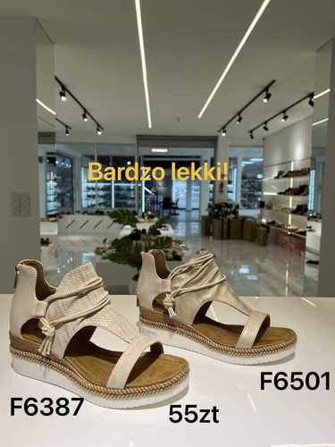 Sandały damskie 7AF6501.KHAKI (36/41,12par)