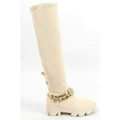 Kozaki damskie 7AML174.BEIGE Ocieplany (36/41,12par)