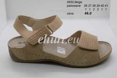 Sandały damskie 7A0630.BEIGE (36/41,8par)