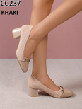 Czółenka damskie CC237.KHAKI (36/41 12par)