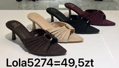 Klapki damskie LOLA5274.KOLORDOWYBORU (36/41,12par)