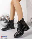 Botki damskie ocieplane NS586.BLACK (36/41,12par)