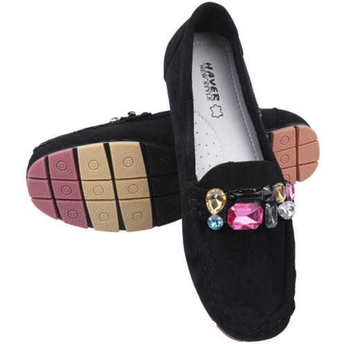 Mokasyny damskie MH26-1.BLACK (36/41,12par)