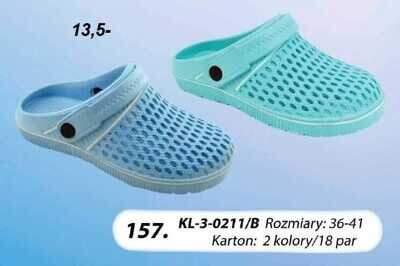 Klapki damskie 7AKL-3-0211/B.MIX (36/41,18par)