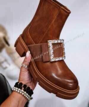 Botki damskie ocieplane 7AD7881.CAMEL (36/41,12par)