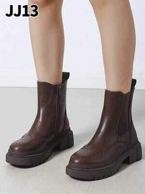 Botki damskie 7AJJ13.BROWN Ocieplany (36/41,12par)