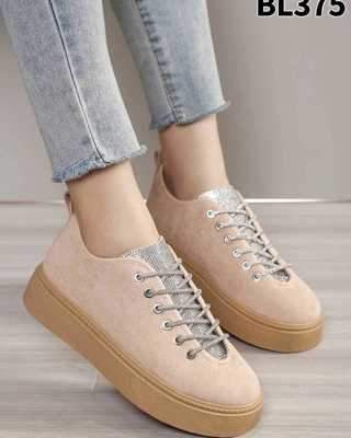 Buty sportowe damskie 7ABL375.KHAKI (36/41,12par)