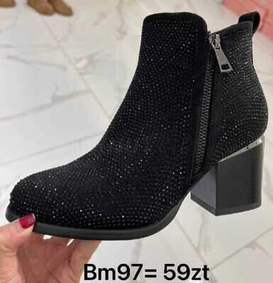 Botki damskie 7ABM97.BLACK (36/41,12par)