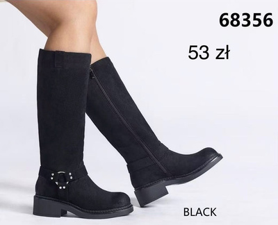 Kozaki damskie 68356.BLACK (36/41,12par)