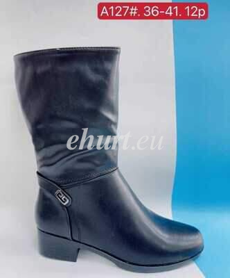 Botki damskie 7AA127.BLACK (36/41,12par)