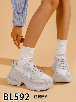 Buty sportowe damskie 7ABL592.GREY (36/41,12par)