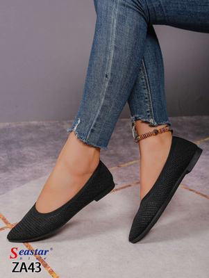 Balerinki damskie ZA43.BLACK (36/41,12par)