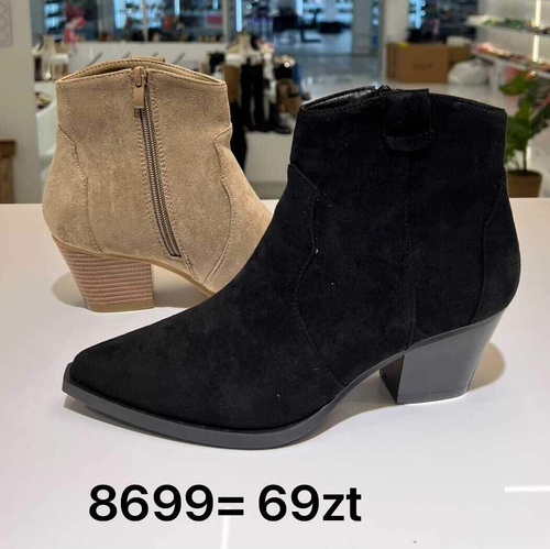 Botki damskie 7A8699.BLACK (36/41,12par)