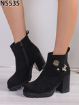 Botki damskie NS535.BLACK (36/41,12par)