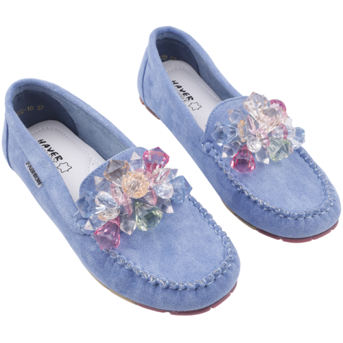 Mokasyny damskie MH22-10.BLUE (36/41,12par)