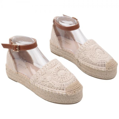 Sandały damskie F205-2.BEIGE (36/41,12par)