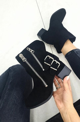 Botki damskie A6110A.BLACK (36/41,12par)