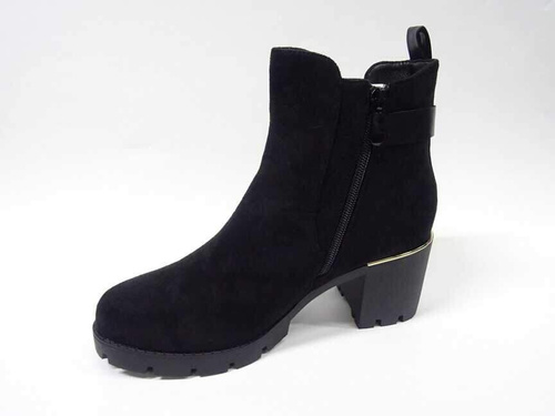 Botki damskie 7AH2416A.BLACK Ocieplane (36/41,12par)