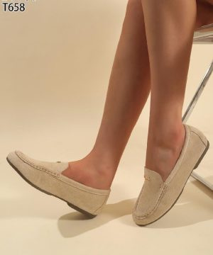 Balerinki damskie 7AT658.KHAKI (36/41,12par)