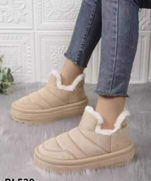 Botki damskie ocieplane BL529.BEIGE (36/41,12par)