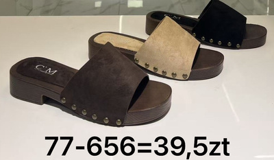 Klapki damskie 77-657.KOLORDOWYBORU (36/41,12par)