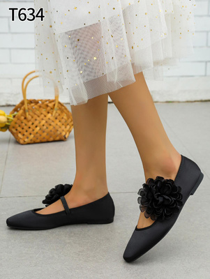 Balerinki damskie 7AT634.BLACK (36/41,12par)