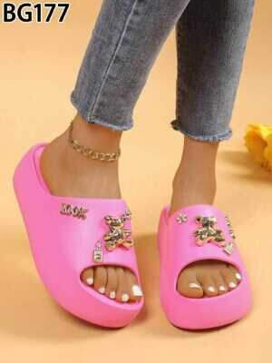 Klapki damskie 7ABG177.FUSHIA (36/41,12par)