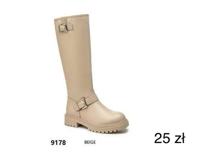Kozaki damskie 9178.BEIGE (36/41,12par)